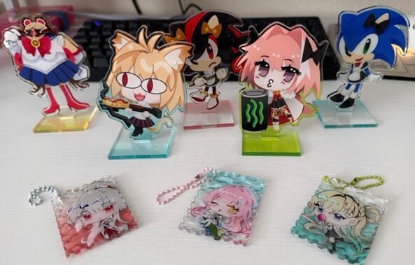 Chibi Standees and Ripple Charms