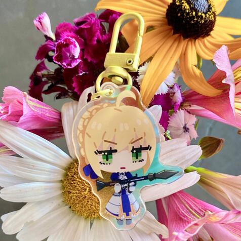 Rainbow Acrylic Charm - Saber