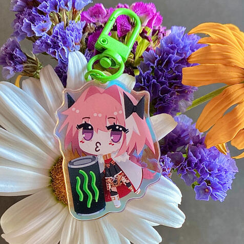 Rainbow Acrylic Charm - Astolfo